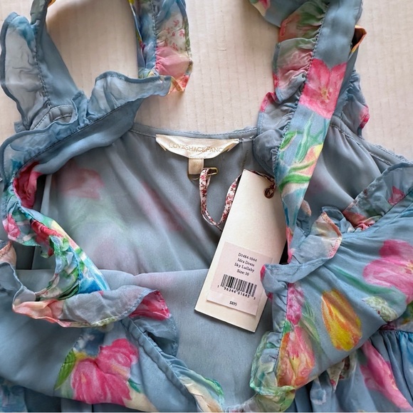 LoveShackFancy Idra Maxi Dress In Sky Lullaby Blue Size 10 NWT - Picture 6 of 12